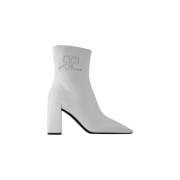 Leather boots Courrèges , White , Dames