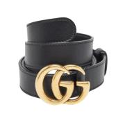 Pre-owned Leather belts Gucci Vintage , Black , Heren