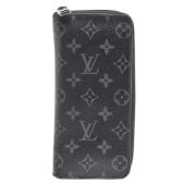 Pre-owned Coated canvas wallets Louis Vuitton Vintage , Black , Heren