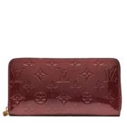 Pre-owned Leather wallets Louis Vuitton Vintage , Red , Dames