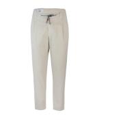 Ribfluwelen Broek met Rits en Zakken Eleventy , Beige , Heren