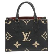 Pre-owned Leather totes Louis Vuitton Vintage , Black , Dames