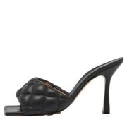 Pre-owned Leather sandals Bottega Veneta Vintage , Black , Dames