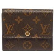 Pre-owned Coated canvas wallets Louis Vuitton Vintage , Brown , Dames