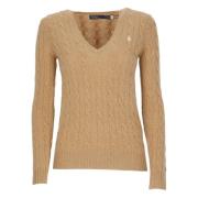 Kameel Wol Kasjmier Trui Ralph Lauren , Beige , Dames