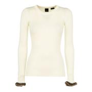 Dames Gebreide Trui Wit Winter Pinko , Beige , Dames