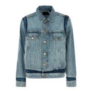 Denim Jack Zomer Blauwe Schaduw Pinko , Blue , Dames