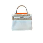 Kelly Mushroom 2023 Leren Tas Hermès , Blue , Heren