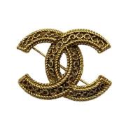 Pre-owned Metal chanel-jewelry Chanel Vintage , Yellow , Dames