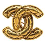 Pre-owned Metal chanel-jewelry Chanel Vintage , Yellow , Dames