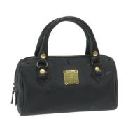 Pre-owned Canvas handbags MCM Pre-owned , Black , Dames