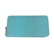 Pre-owned Leather wallets Hermès Vintage , Blue , Dames