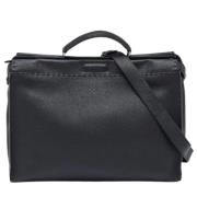 Pre-owned Leather briefcases Fendi Vintage , Black , Heren