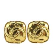 Pre-owned Metal chanel-jewelry Chanel Vintage , Yellow , Dames