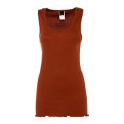 Mouwloze Zomer Top Bruin Pinko , Brown , Dames