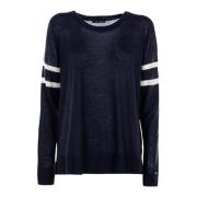 Donkerblauwe Dames Trui Outlet Prijs Tommy Hilfiger , Blue , Dames