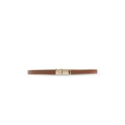 Leren riem Salvatore Ferragamo , Brown , Dames