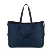 Canvas Winkel Tas MCM , Blue , Heren