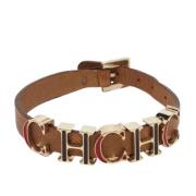 Pre-owned Leather bracelets Carolina Herrera Pre-owned , Brown , Dames