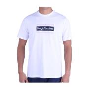 Wit Katoenen T-Shirt - Lared Sergio Tacchini , White , Heren