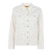 Dames Denim Jack Zomer Wit Fracomina , White , Dames