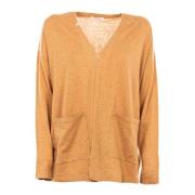 Dames Open Front Cardigan Sun68 , Beige , Dames