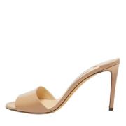 Pre-owned Leather sandals Jimmy Choo Pre-owned , Beige , Dames