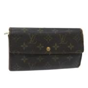 Pre-owned Canvas wallets Louis Vuitton Vintage , Brown , Dames