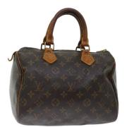 Pre-owned Canvas handbags Louis Vuitton Vintage , Brown , Dames