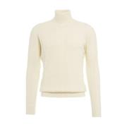 Witte Gebreide Kleding Aw24 Handwas Gender , White , Heren