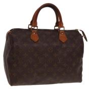 Pre-owned Canvas handbags Louis Vuitton Vintage , Brown , Dames