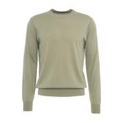 Groene Gebreide Trui Aw24 Handwas Paolo Pecora , Green , Heren