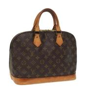 Pre-owned Canvas handbags Louis Vuitton Vintage , Brown , Dames