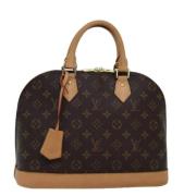 Pre-owned Canvas handbags Louis Vuitton Vintage , Brown , Dames