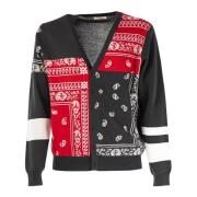 Mannen Patchwork Cardigan Outlet Prijs Sun68 , Multicolor , Heren