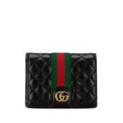 Pre-owned Leather wallets Gucci Vintage , Black , Dames