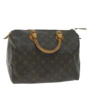 Pre-owned Canvas handbags Louis Vuitton Vintage , Brown , Dames