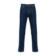 Blauwe Slim Fit Denim Jeans Jacob Cohën , Blue , Heren