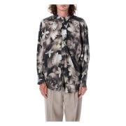 Bloemenprint Oversized Shirt Multicolor Magliano , Black , Heren