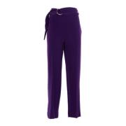 Paarse Broek voor Dames Stijlvol Model Fracomina , Purple , Dames