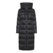 Gewatteerde Donsjas Zwart Peuterey , Black , Dames