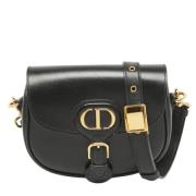 Pre-owned Leather shoulder-bags Dior Vintage , Black , Dames