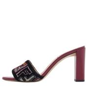 Pre-owned Leather sandals Fendi Vintage , Multicolor , Dames