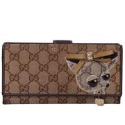 Pre-owned Canvas wallets Gucci Vintage , Brown , Dames