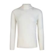 Witte Geribbelde Trui Slim Fit Emporio Armani , White , Heren