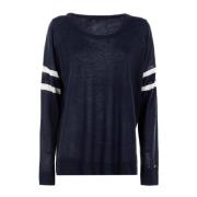 Blauwe Dames Trui Outlet Prijs Tommy Hilfiger , Blue , Heren