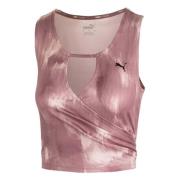 AOP Crop top T-shirt Puma , Purple , Dames