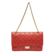 Pre-owned Leather shoulder-bags Chanel Vintage , Red , Dames