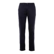 Heren katoenen chino broek navy blue Sun68 , Blue , Heren