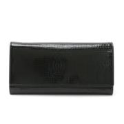 Pre-owned Leather wallets Cartier Vintage , Black , Dames